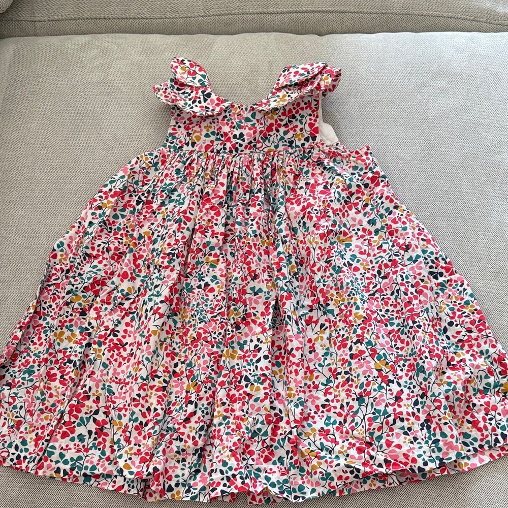 Jacadi Floral Kids Dress - Red, Green, Yellow